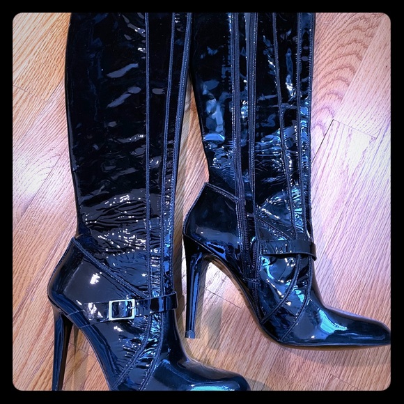 Anne Klein Patent leather boots - Picture 1 of 6